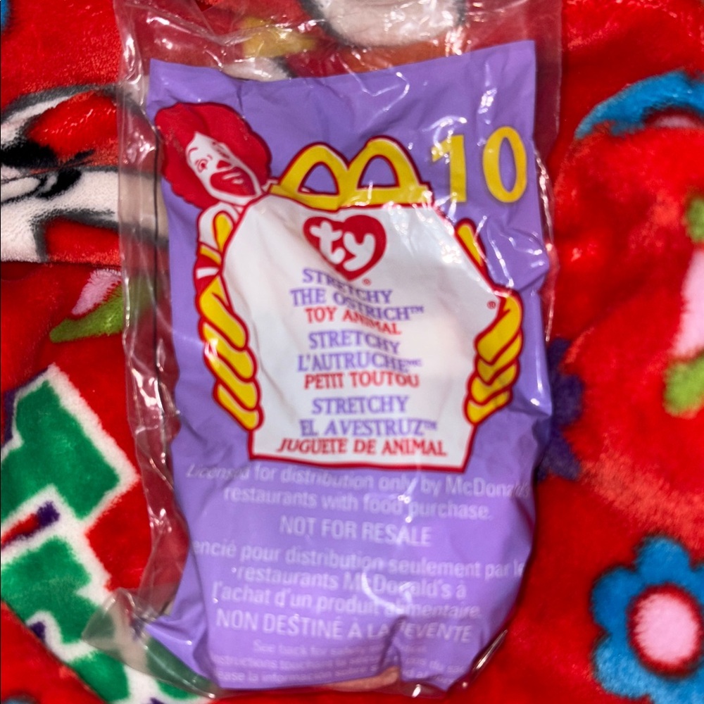 Ty stretchy the ostrich teenie beanie babies plush toy NEW IN BAG QUICK SHIP